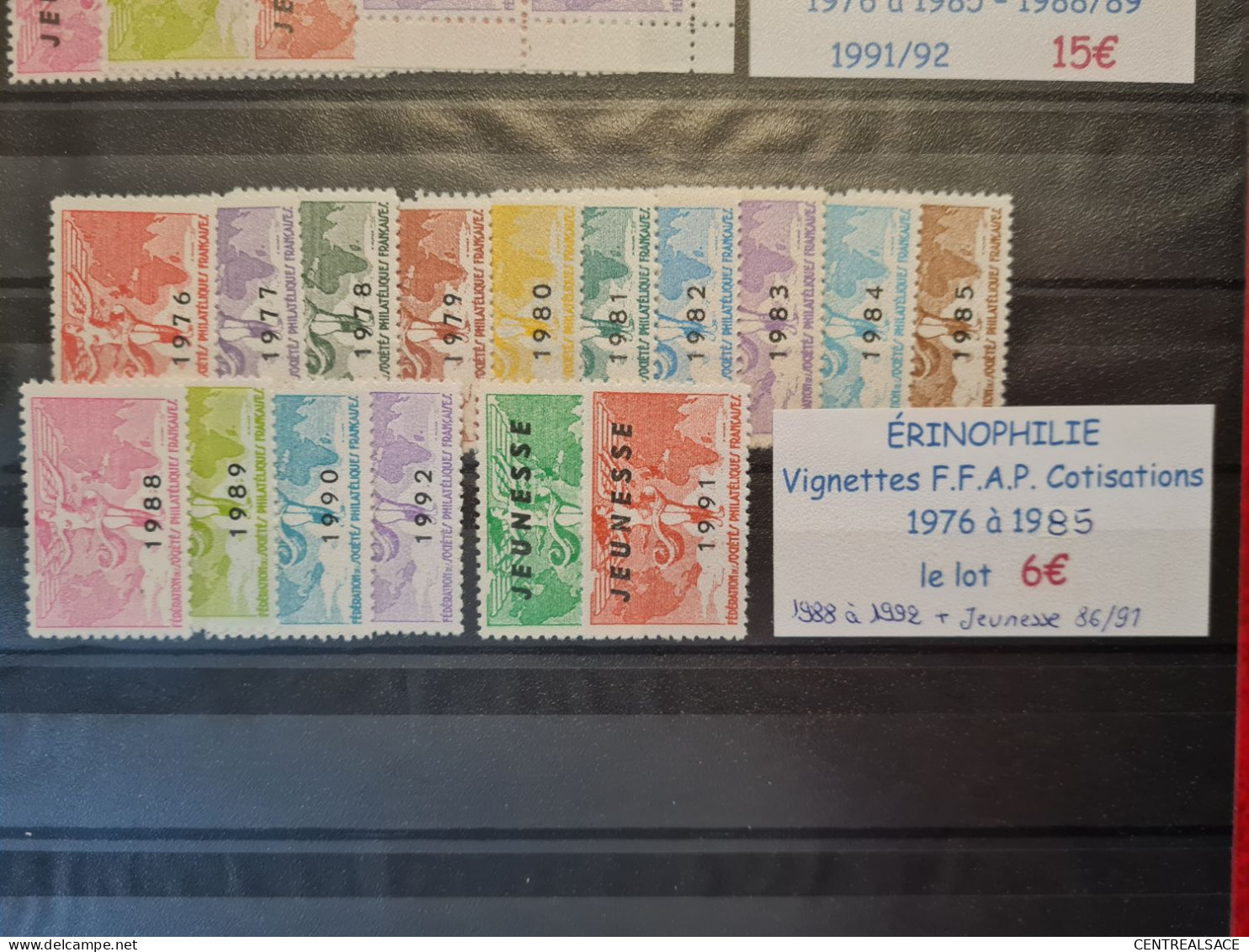 Erinnophilie COTISATION FFAP  1976 A 1985 1988/1992 Plus Jeunesse - Other & Unclassified