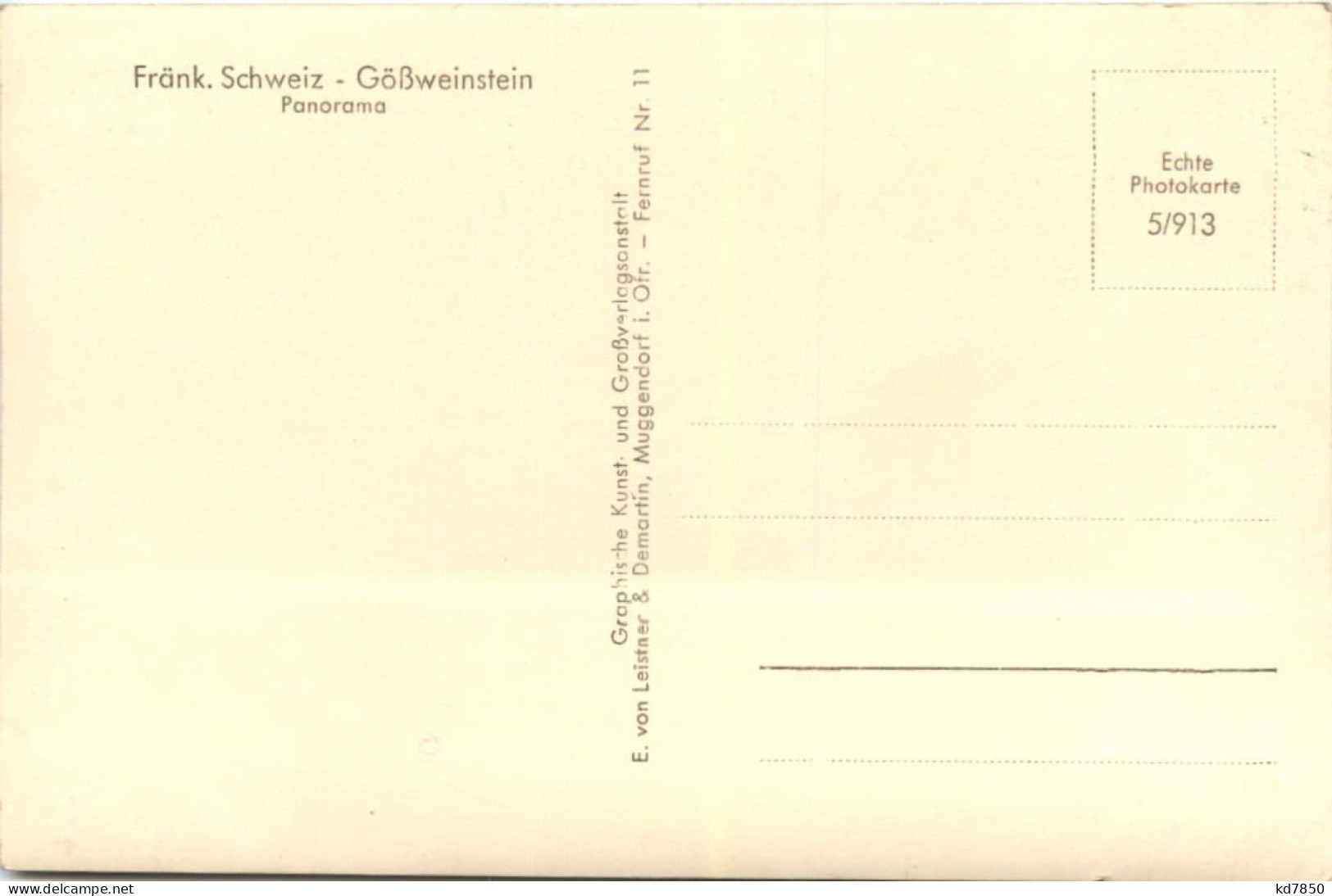 Gössweinstein, Panorama - Forchheim