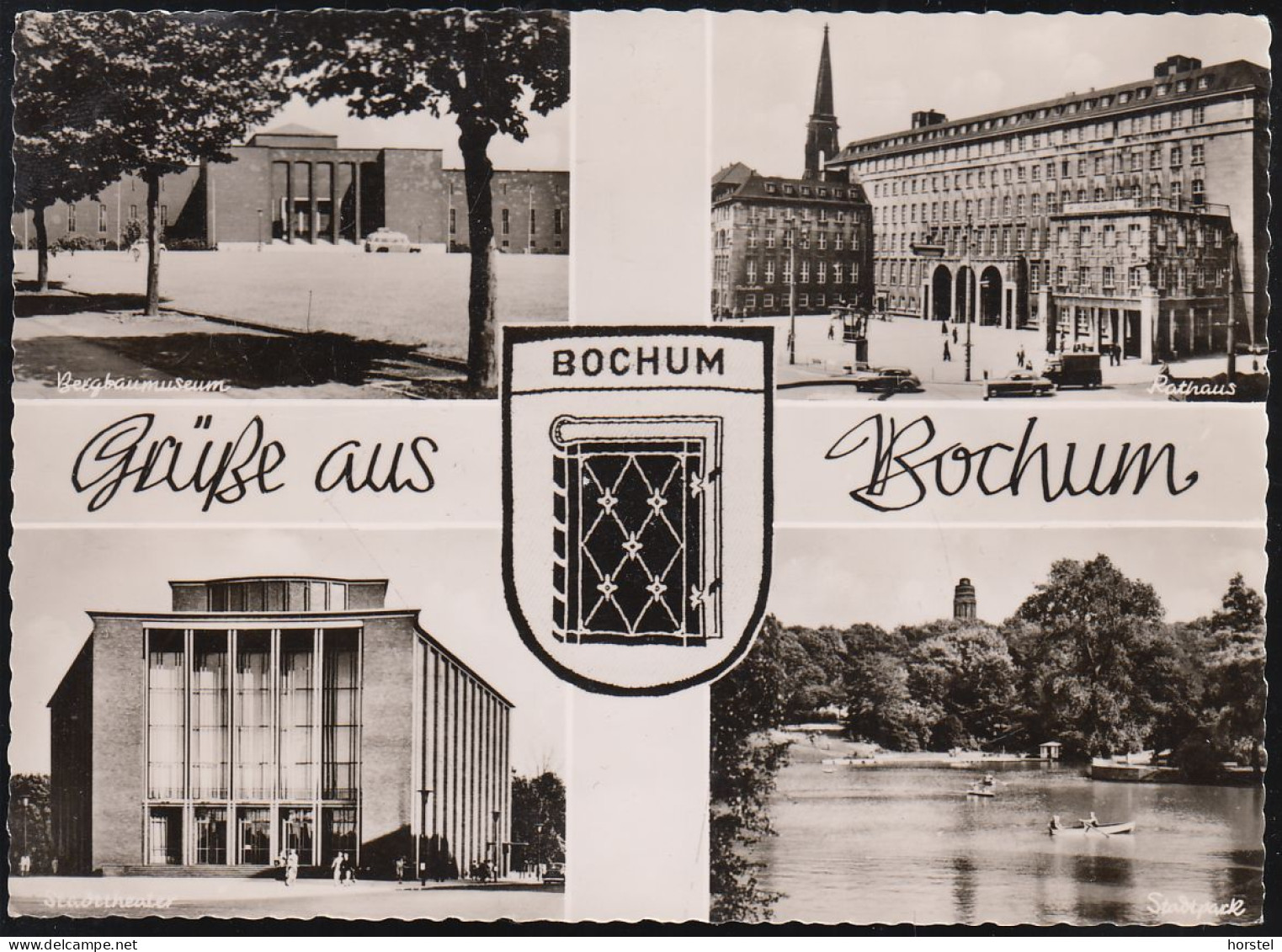 D-44787 Bochum - Alte Ansichten - Stadttheater - Bergbaumuseum (Echt Foto) - Bochum