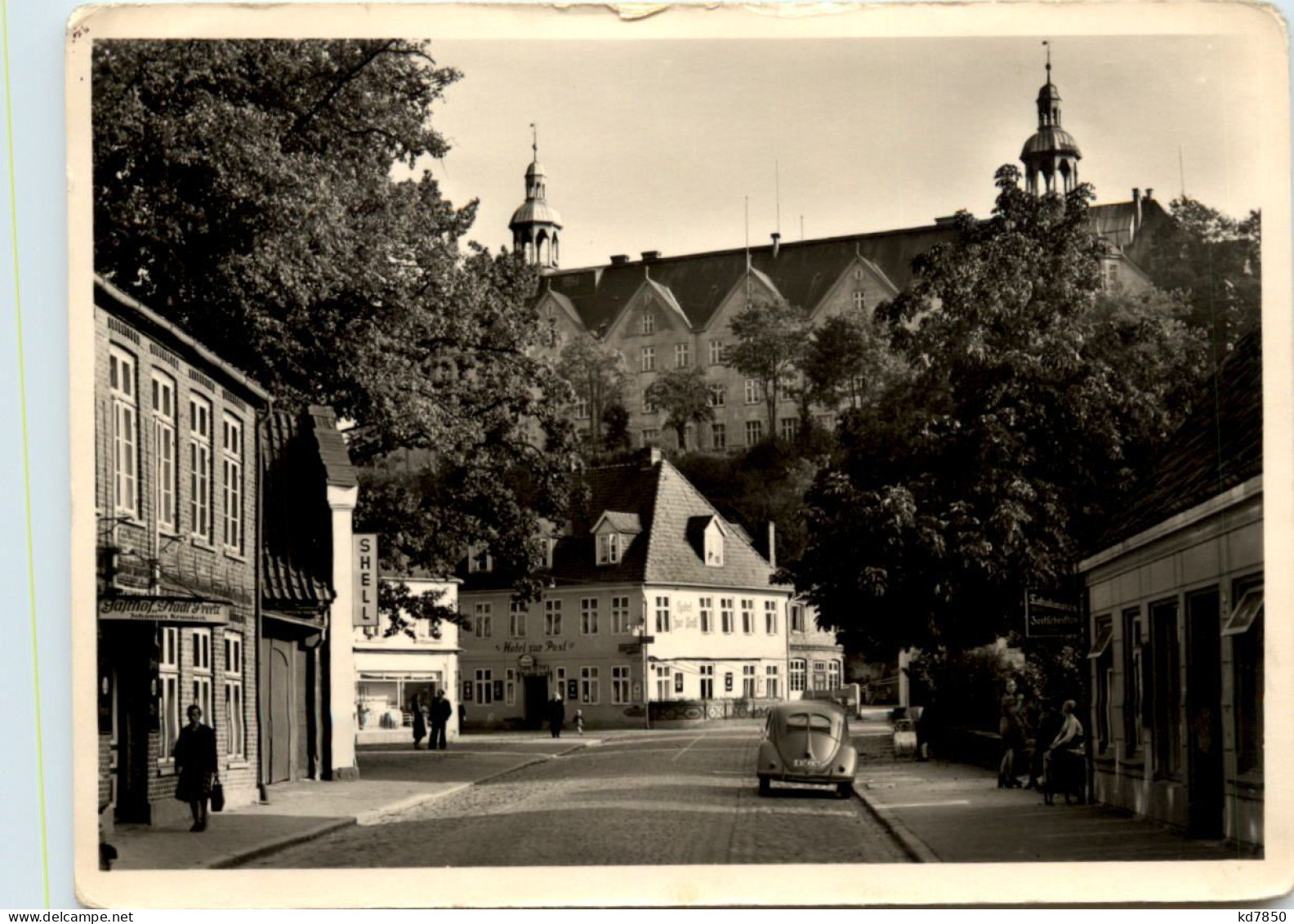 Plön, Johannisstrasse Mit Schloss - Plön