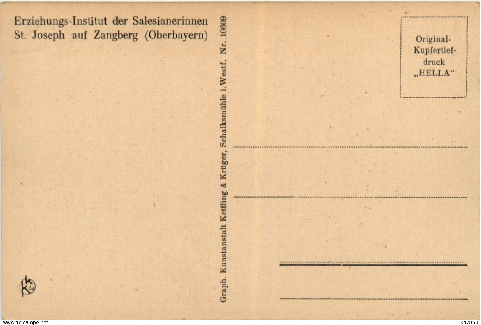 Pfortengang, Erziehungsinstitut Der Salesinerinnen St.Joseph Auf Zangberg - Muehldorf