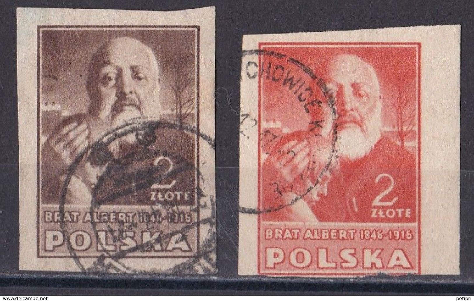 Pologne - République 1944 - 1960   Y & T N °  485  Et  486  Oblitérés - Gebruikt