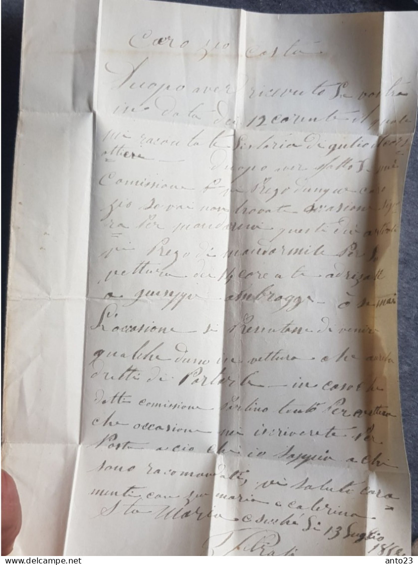 CORSE  - 13A NAPOLEON 10C BISTRE OBLITERATION PC 3187 STE MARIE SICCHES - Cachet A Tireté - Lac -  Port Local - - 1853-1860 Napoleon III