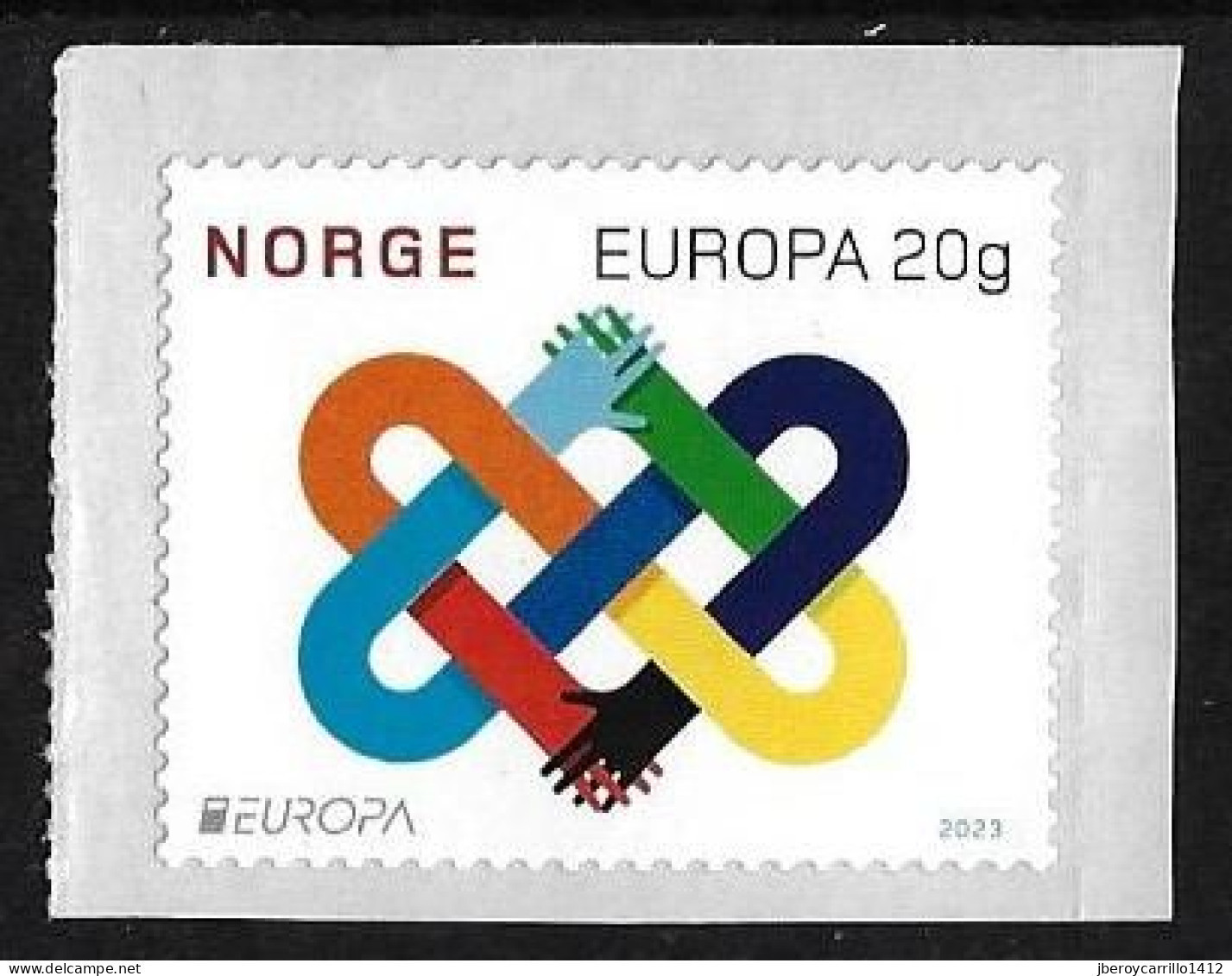 NORUEGA / NORWAY / NORWEGEN /NORVÉGE /NORGE - EUROPA-CEP 2023 -"PEACE –The Highest Value Of Humanity"- SET Of 1 ADHESIVE - 2023