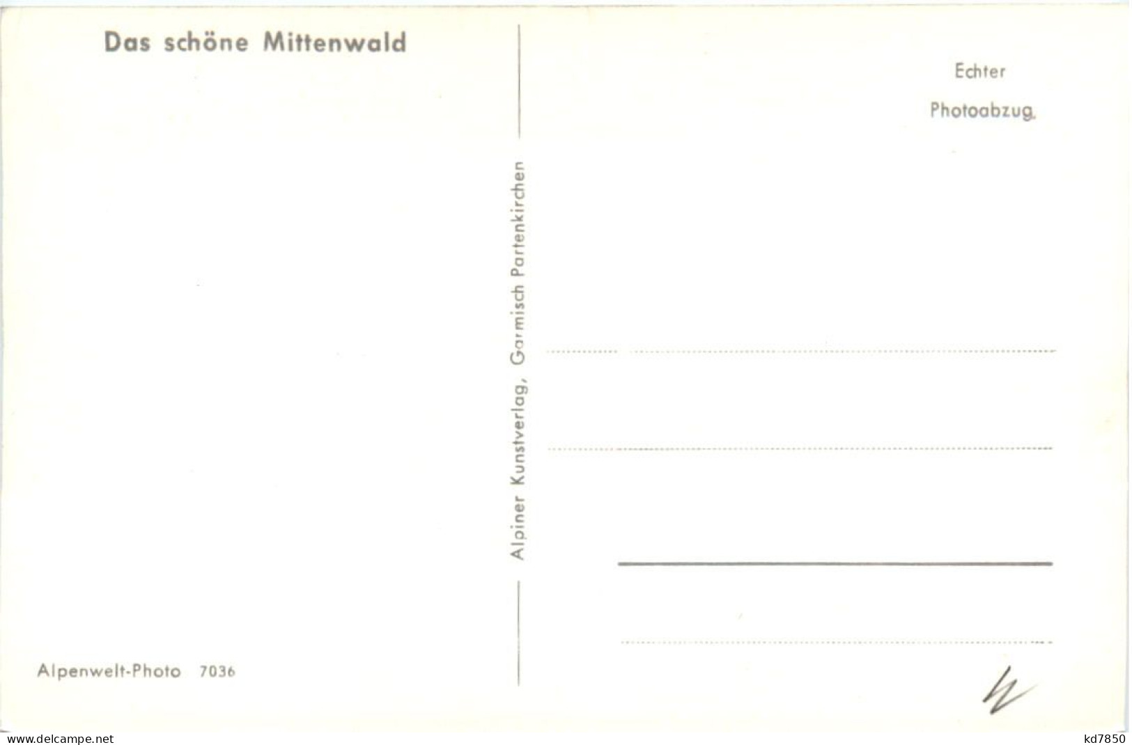 Mittenwald, Strassenpartie M. Neunerhaus U. Hotel Post - Mittenwald