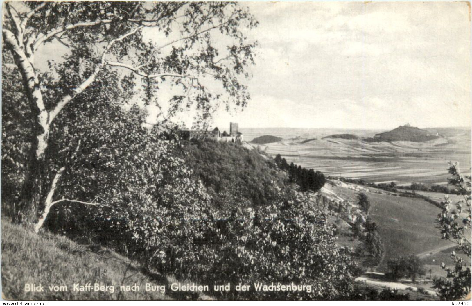 Blick Vom Kaff-Berg Nach Burg Gleichen Und Der Wachsenburg - Gotha
