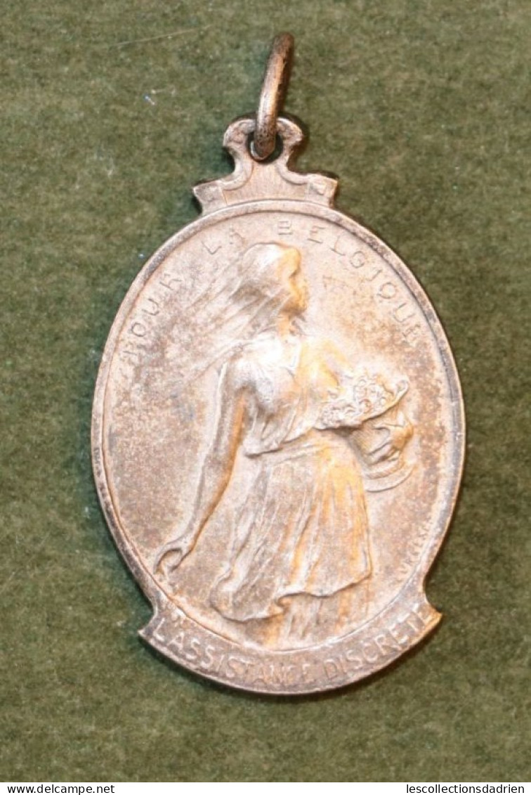 Médaille L'assistance Discrète Guerre 14-18 - Belgian Medal Wwi - Médaillette - Journée -  Devreese - Belgium