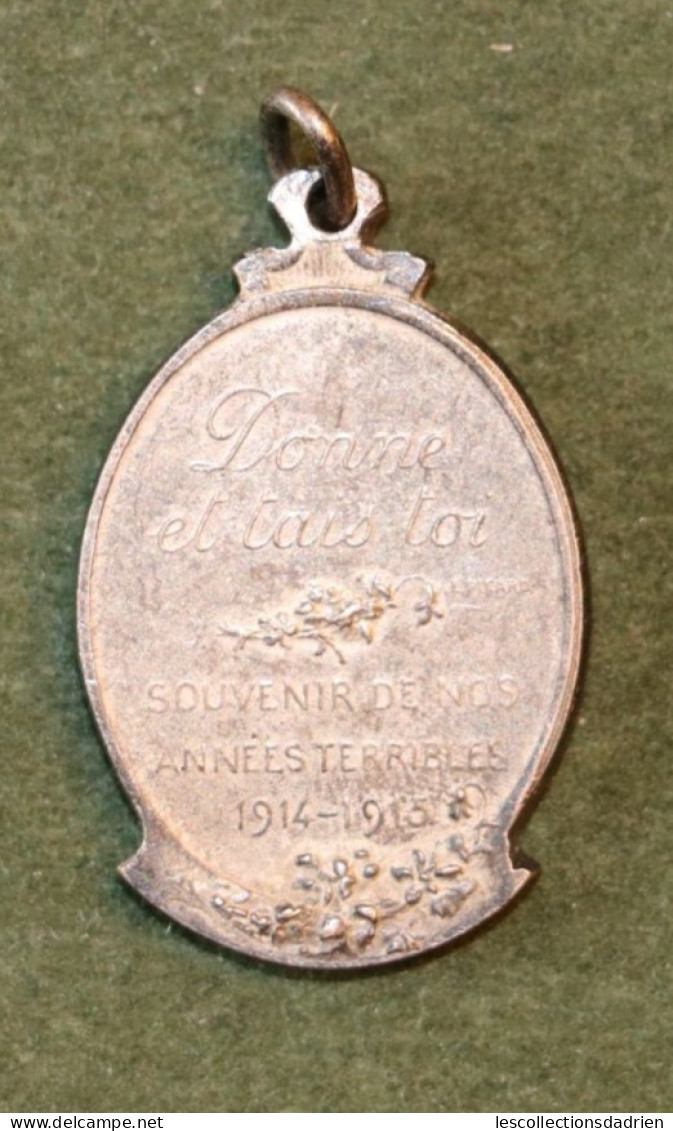 Médaille L'assistance Discrète Guerre 14-18 - Belgian Medal Wwi - Médaillette - Journée -  Devreese - Belgien