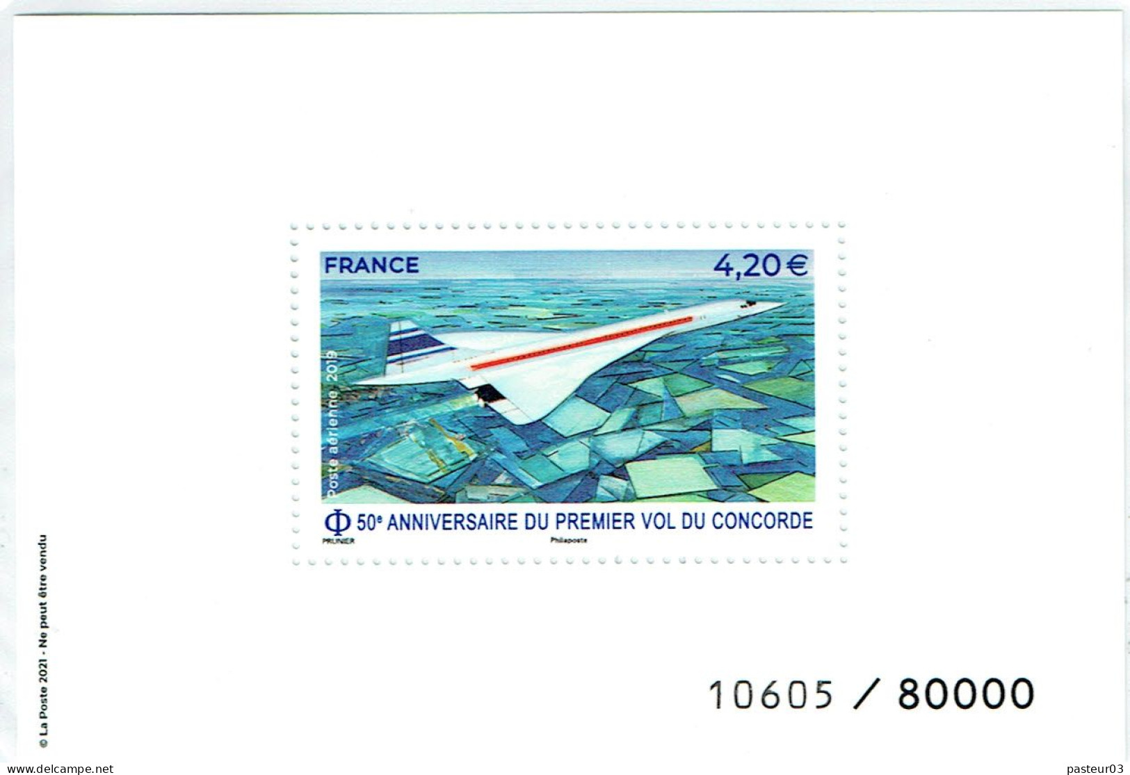 Bloc Philaposte 2021 50ème Anniversaire Du Concorde 4,20 € Tirage 80 000 Ex - Sonstige & Ohne Zuordnung