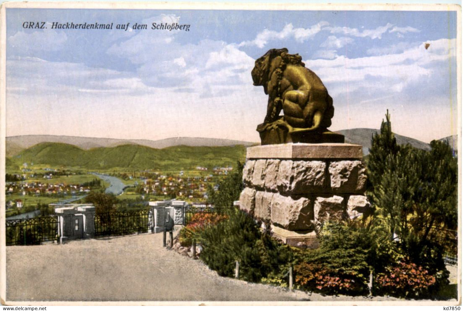 Graz, Hackherdenkmal Auf Dem Schlossberg - Graz