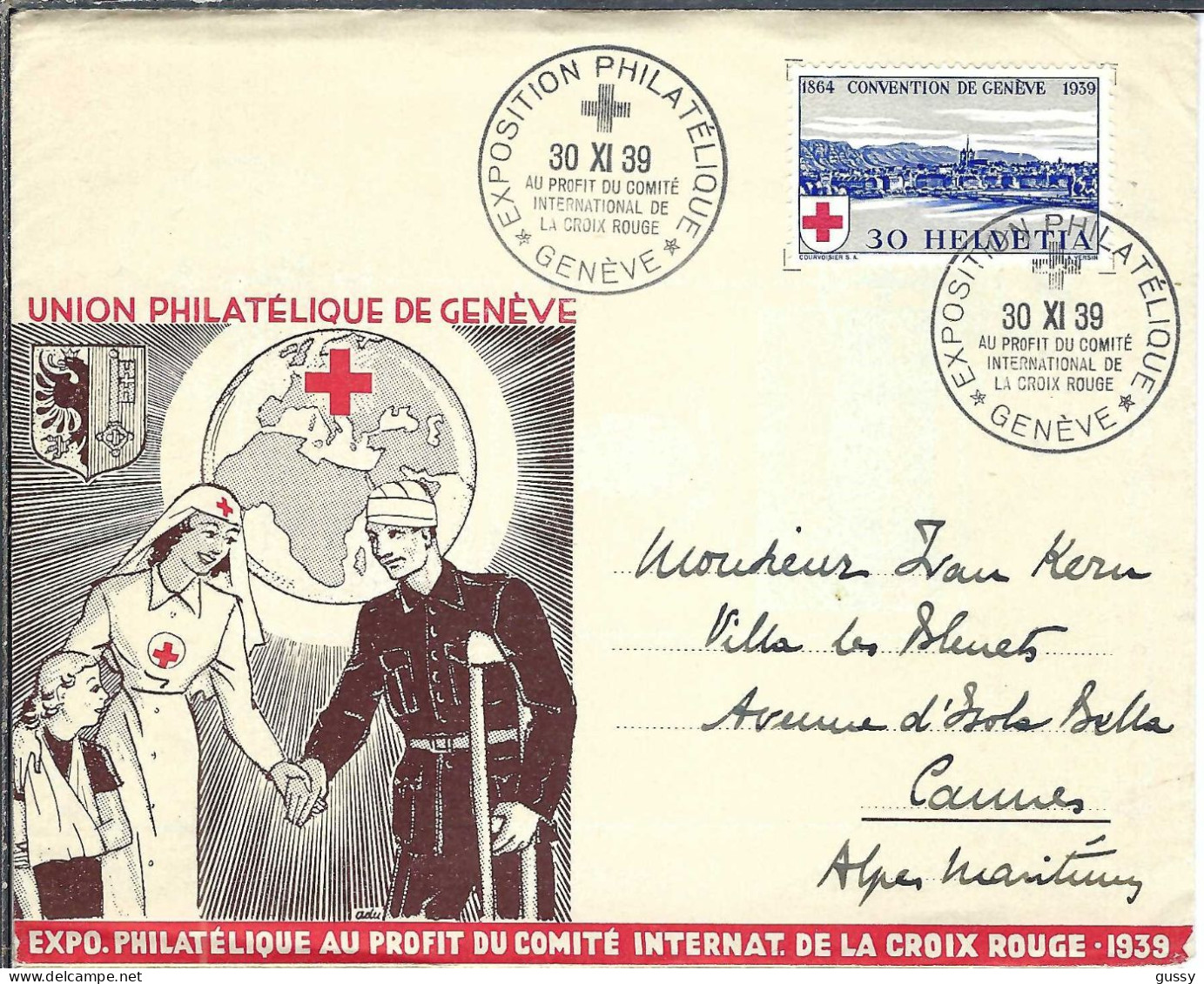 SUISSE Ca.1939: LSC Ill. De L'UPG - Lettres & Documents