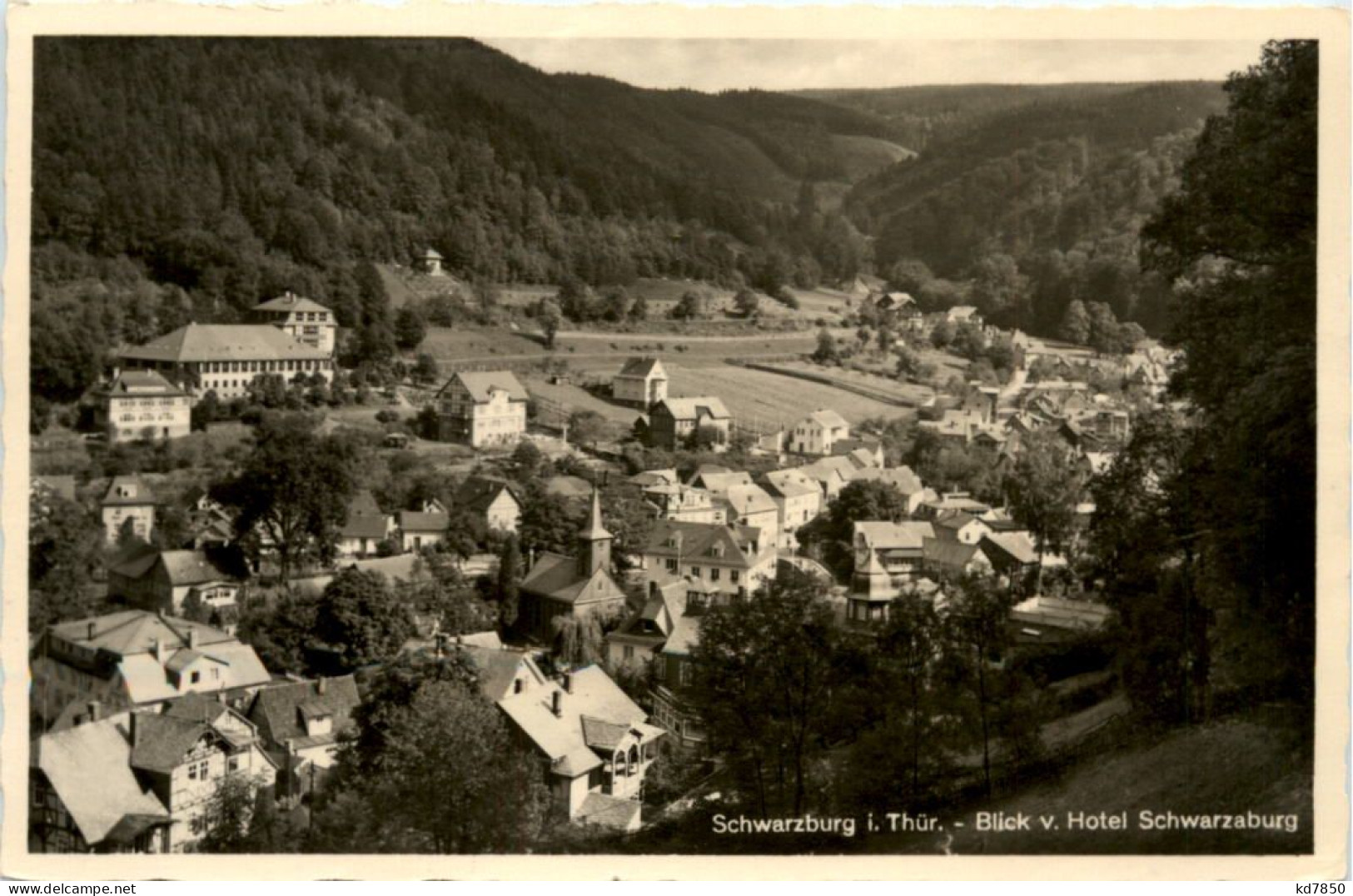 Schwarzburg, Blick Vom Hotel Schwarzburg - Saalfeld