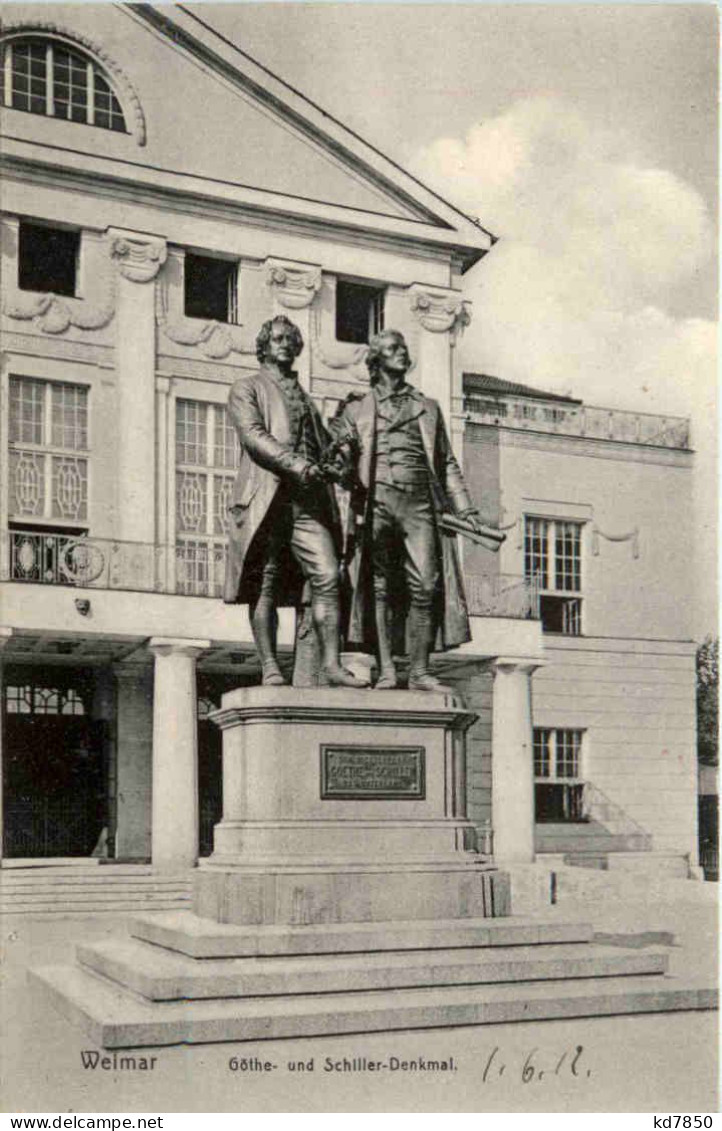 Weimar, Goethe- Und Scholler-Denkmal - Weimar