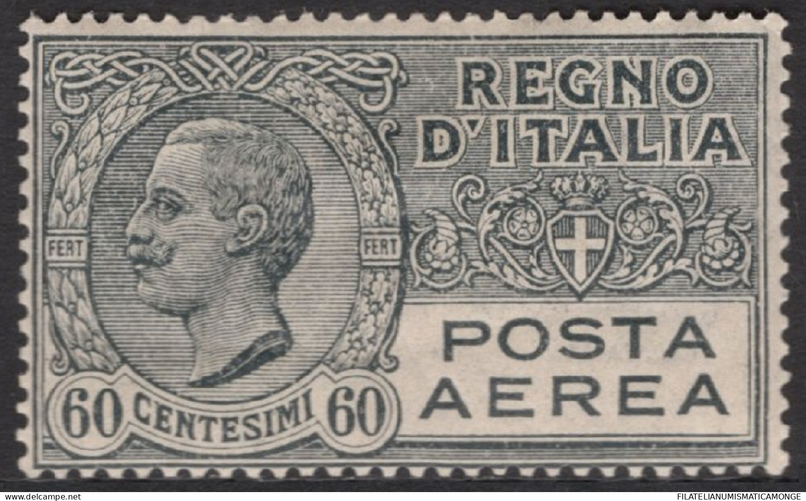 Italia / Italia 1926 Aereo 4 */MH 60 Ctms. Gris / Victor Emmanuel III  - Altri & Non Classificati