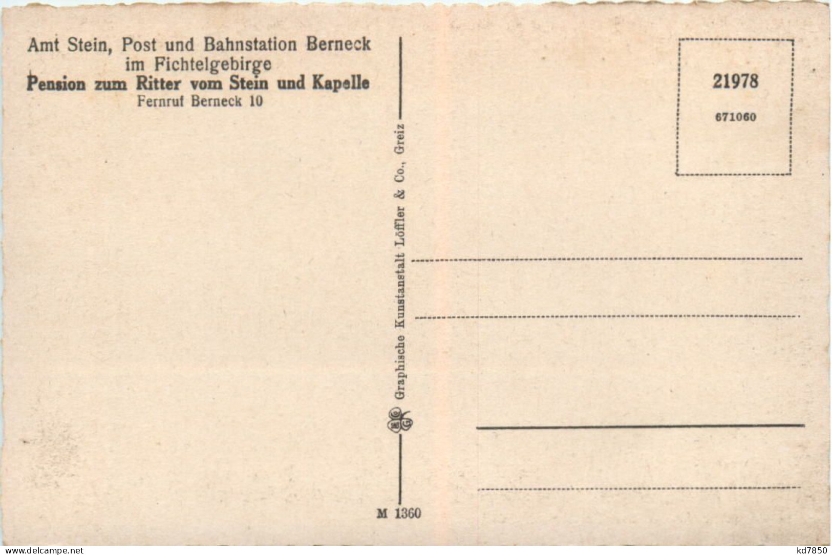 Amt Stein Bei Berneck - Bayreuth