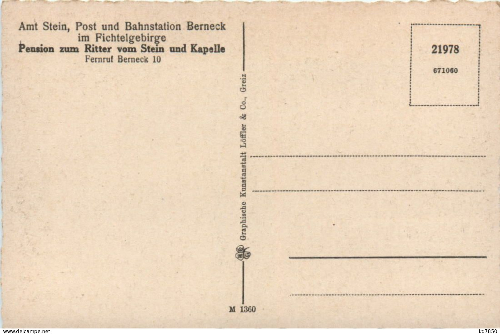 Amt Stein Bei Berneck - Bayreuth