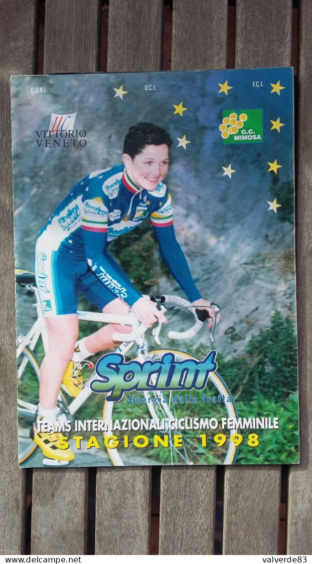 Cyclisme - Livret Du Team Sprint Féminines 1998 - Ciclismo