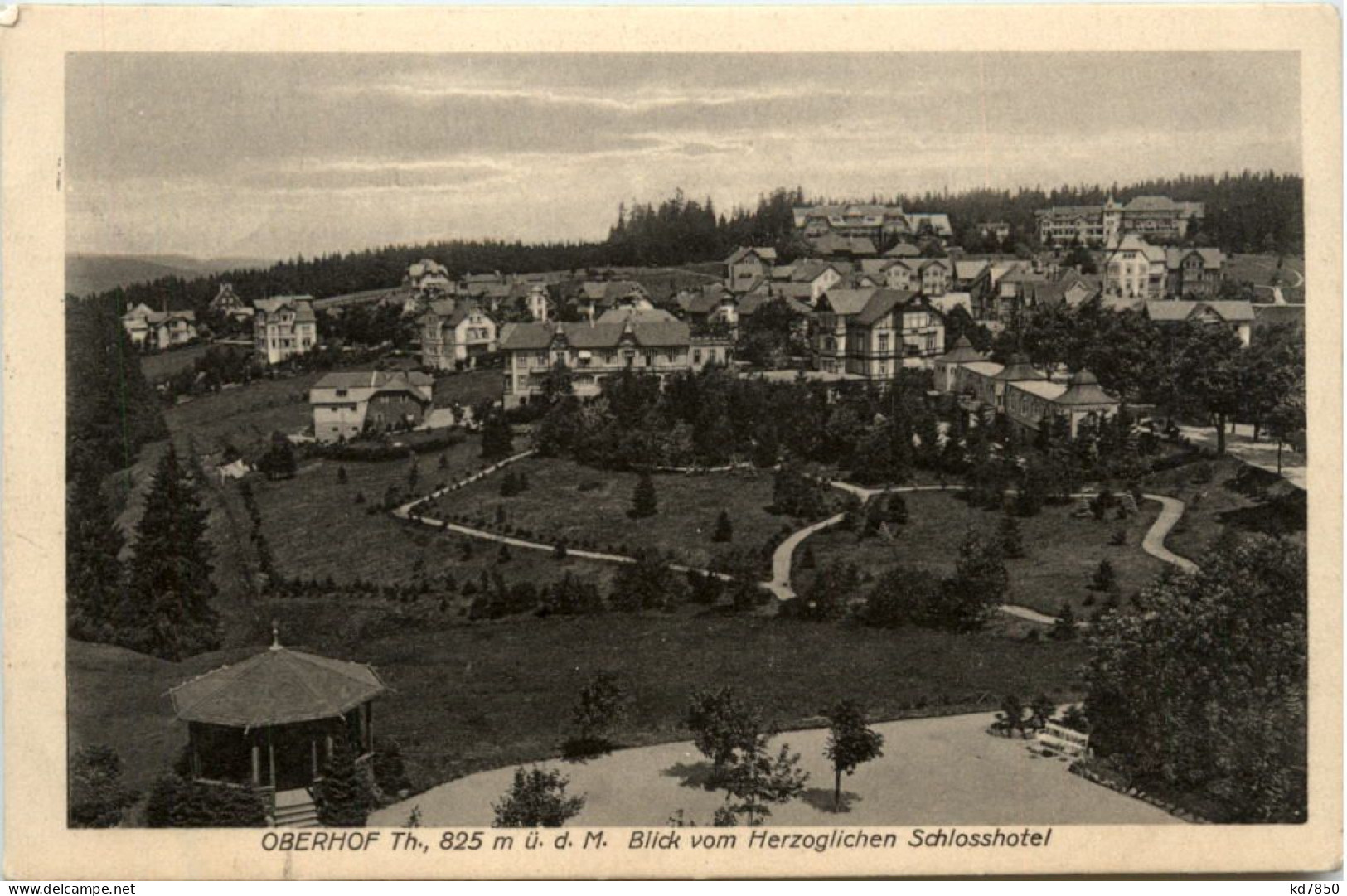 Oberhof Th., Blick Vom Herzoglichen Schlosshotel - Oberhof