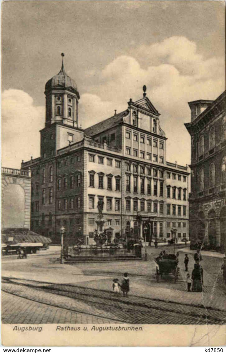 Augsburg, Rathaus U. Augustusbrunnen - Augsburg