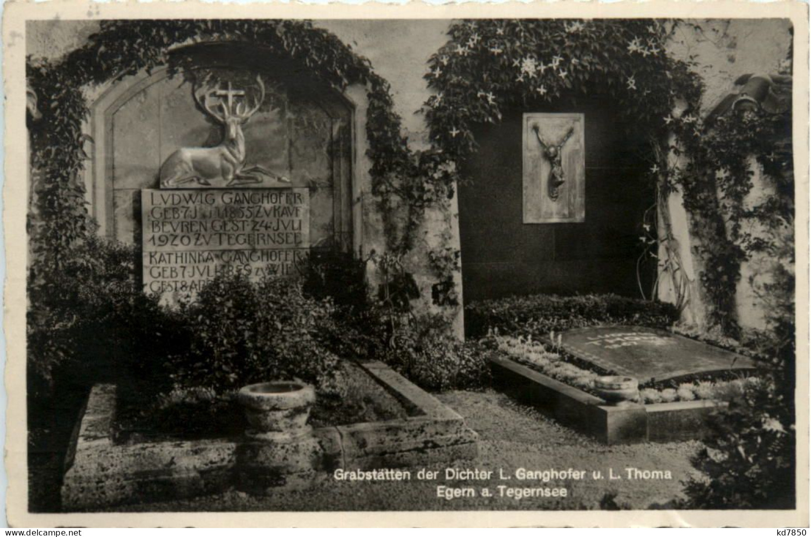 Egern Am Tegernsee, Grabstätten Der Dichter L.Ganghofer U. L.Thoma - Tegernsee