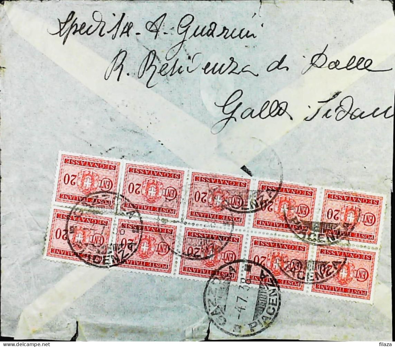 ITALIA - COLONIE -  SOMALIA Lettera Da DALLE / GALLA E SIDAMA Del 1938. TASSATA - S6226 - Somalie