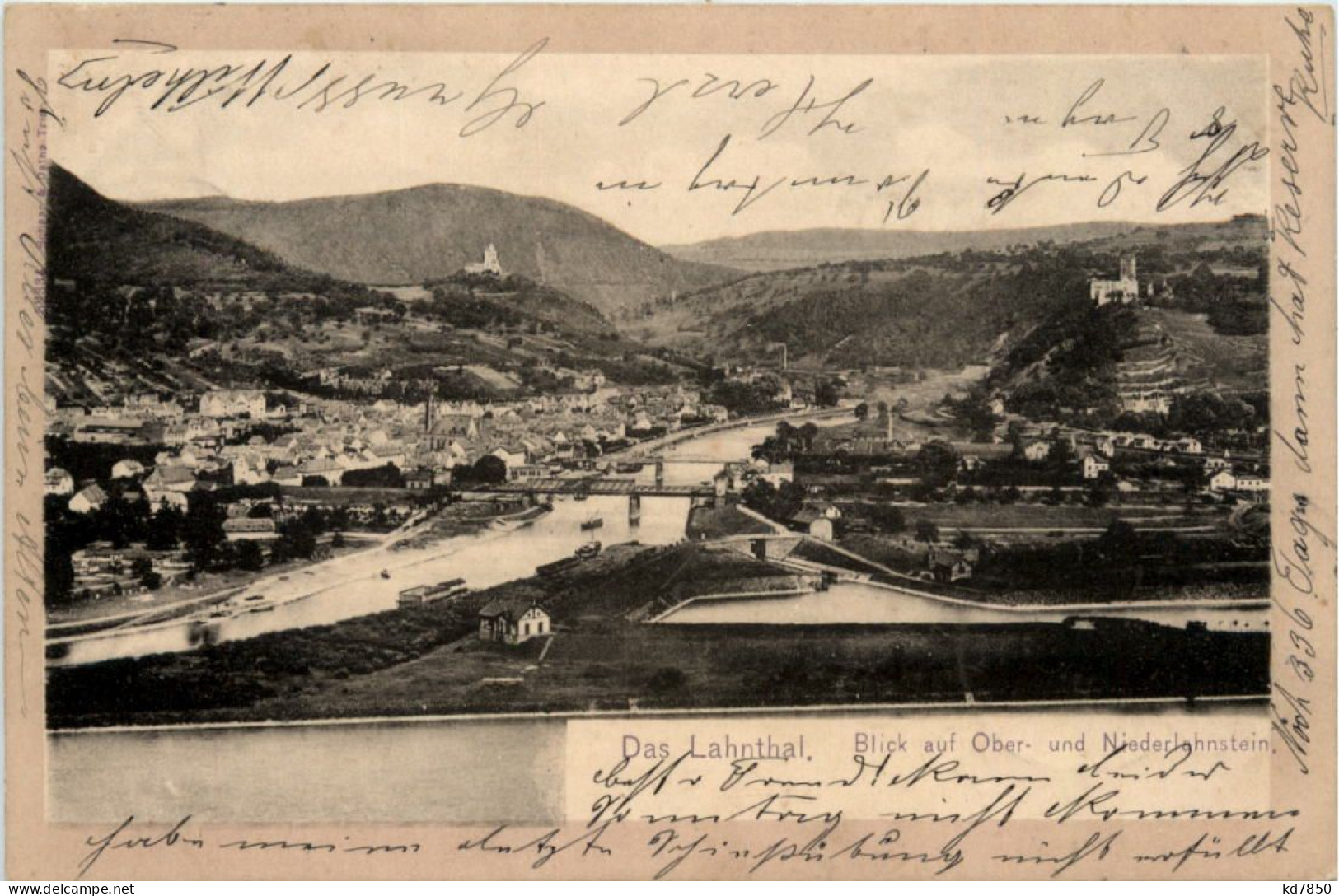 Das Lahntal, Blick Auf Ober- Und Niederlahnstein - Lahnstein