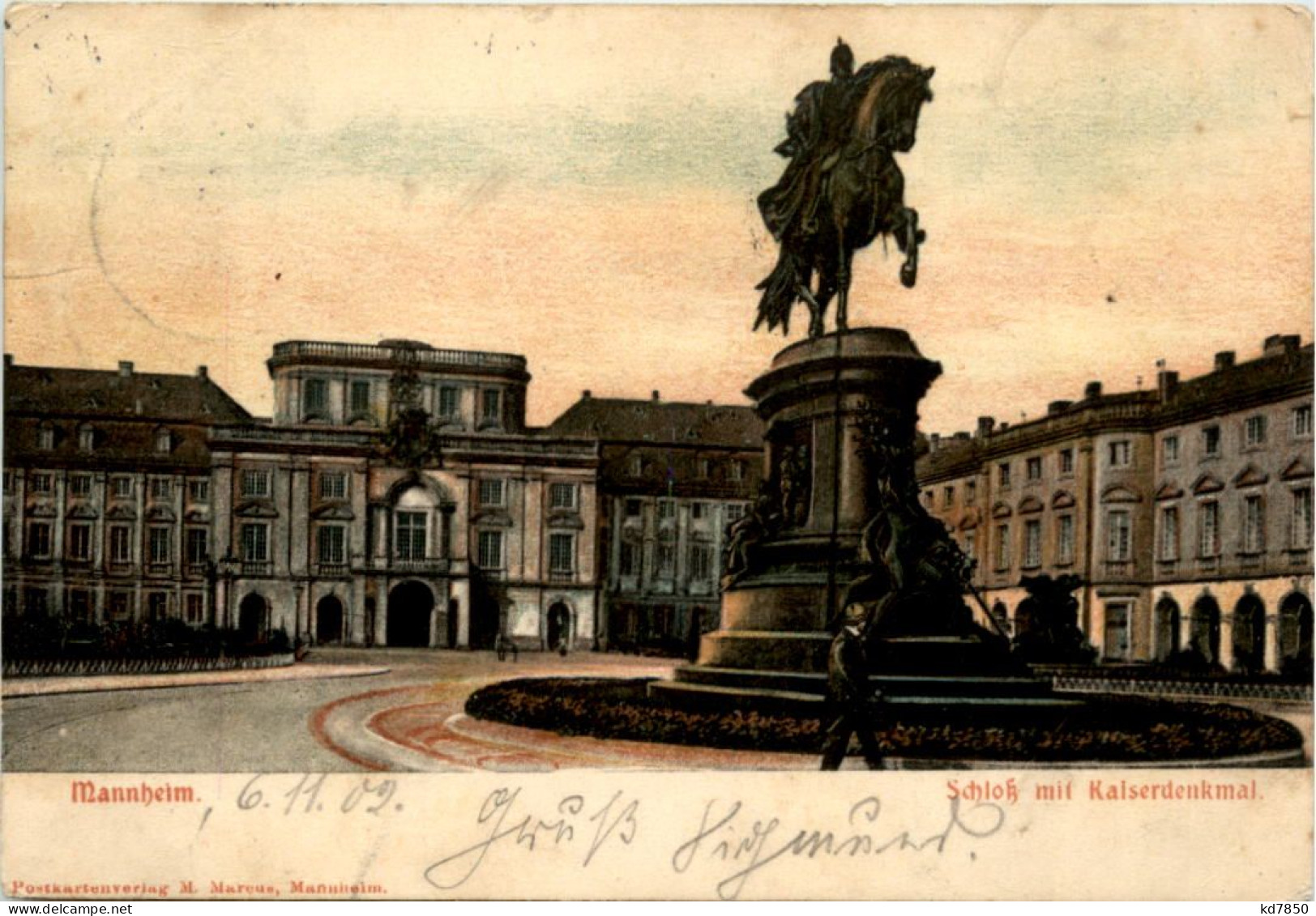 Mannheim - Schloss Mit Kaiserdenkmal - Mannheim