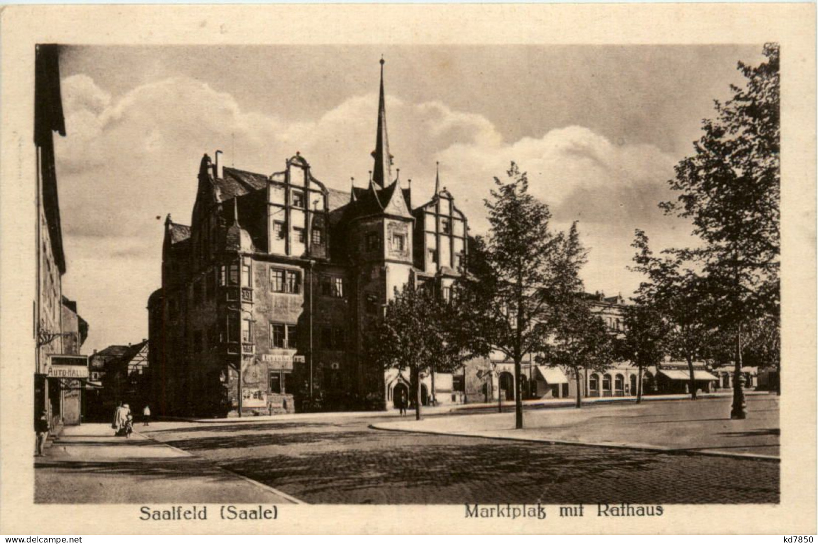 Saalfeld, Marktplatz Mit Rathaus - Saalfeld