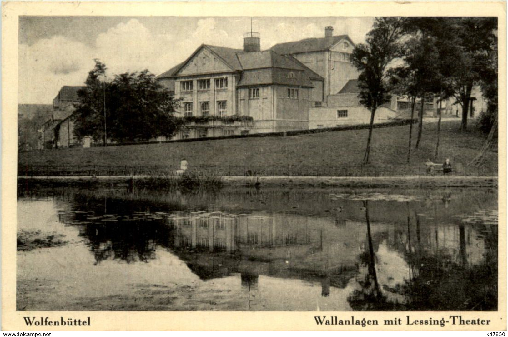 Wolfenbüttel - Wallanlagen Mit Lessing Theater - Feldpost 3. Reich - Wolfenbüttel