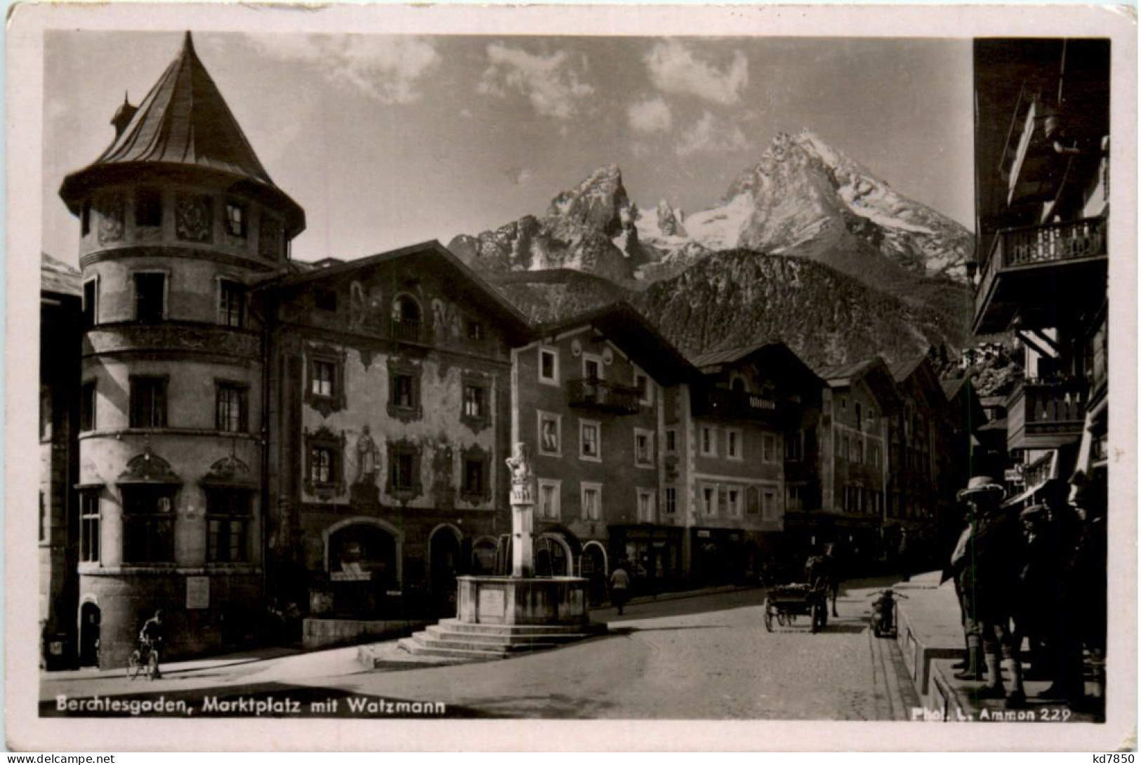 Berchtesgaden, Marktplatz Mit Watzmann - Berchtesgaden