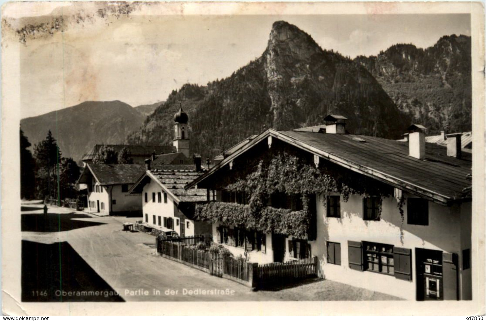 Garmisch-Partenkirchen, Oberammergau, Partie In Der Dedlerstrasse - Oberammergau