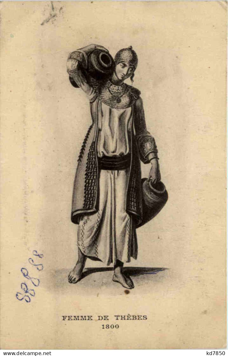 Egypt - Femme De Thebes 1800 - Personnes