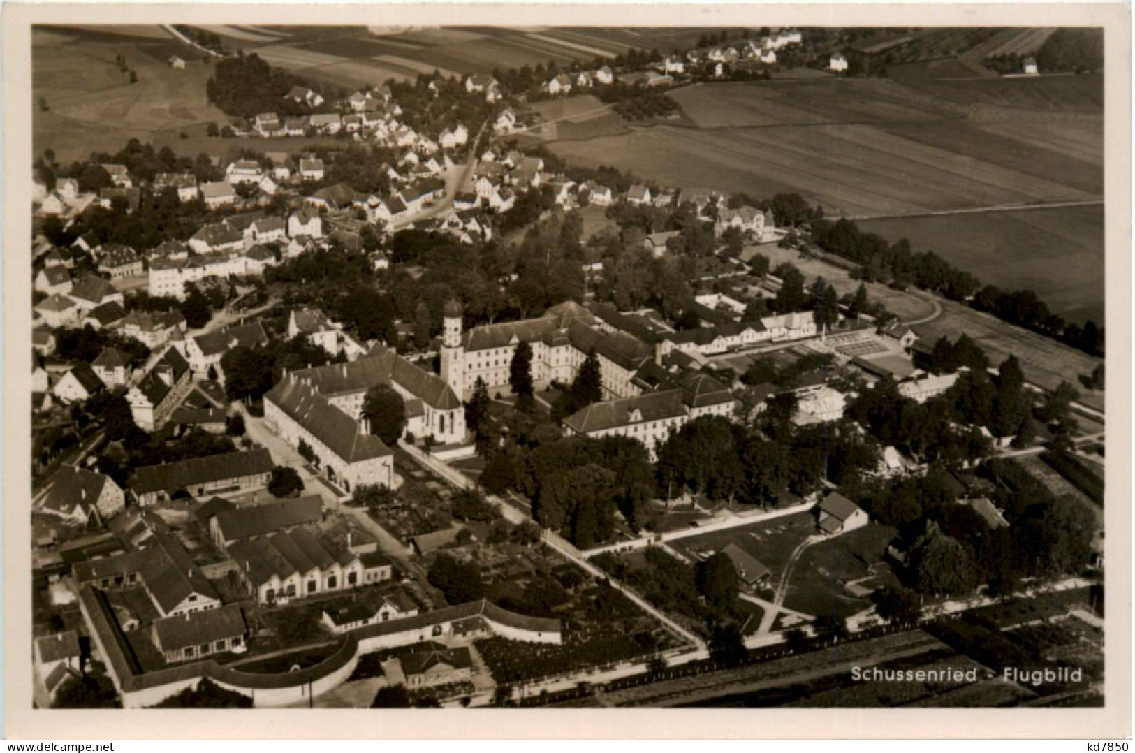 Schussenried, Flugbild - Biberach