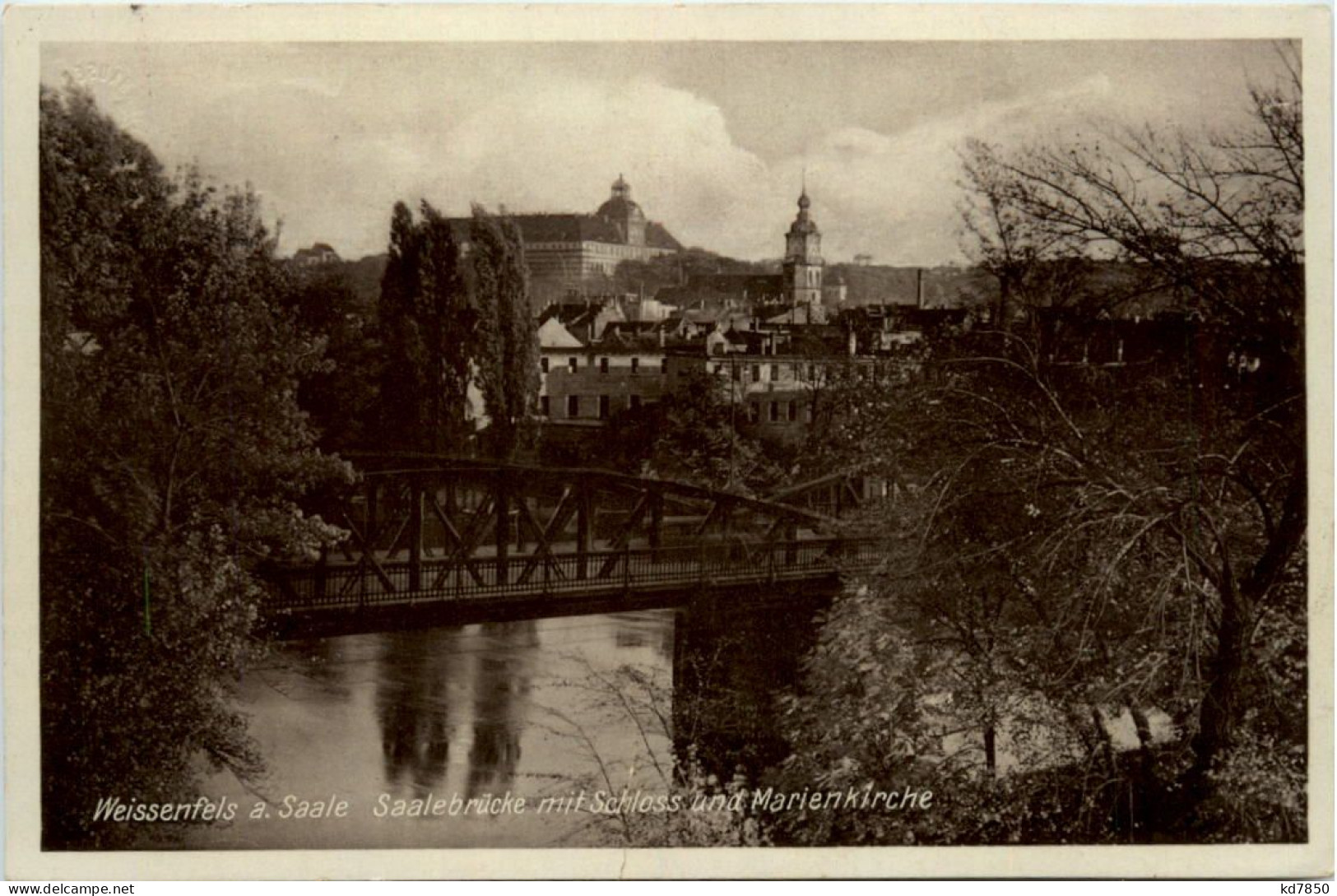 Weissenfels A. Saale, Saalebrücke Mit Schloss Und Marienkirche - Weissenfels