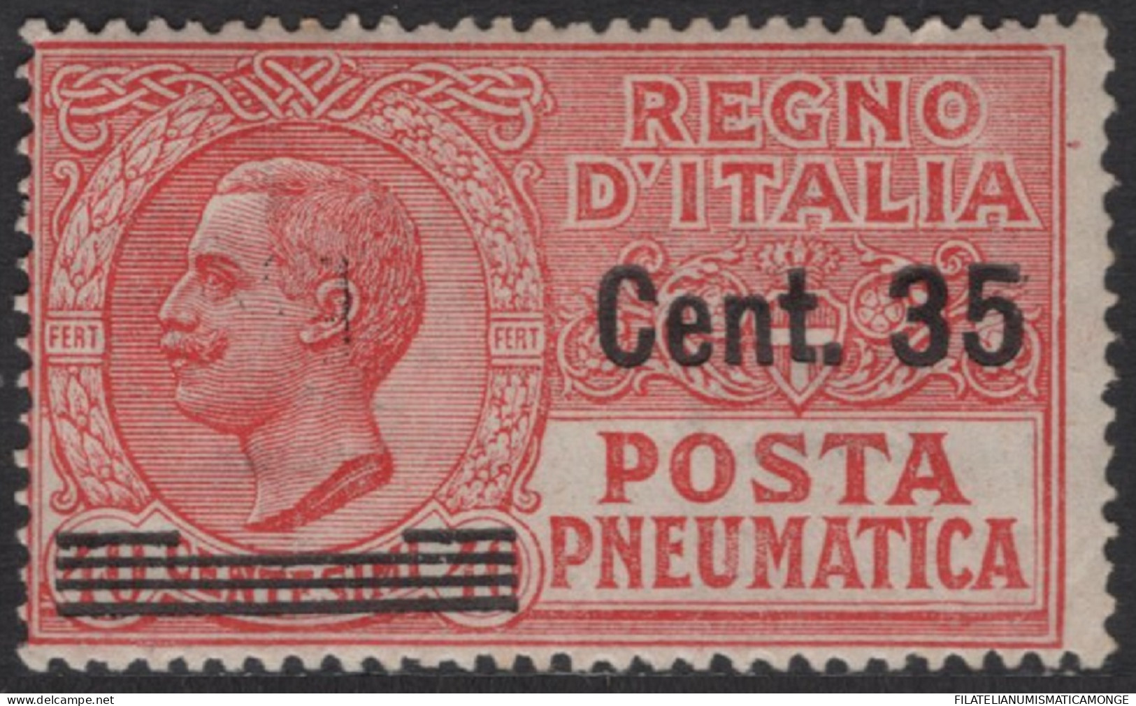 Italia / Italia 1922 Urgentes 8 */MH 60 Sobre 50 Ctms Rojo - Other & Unclassified