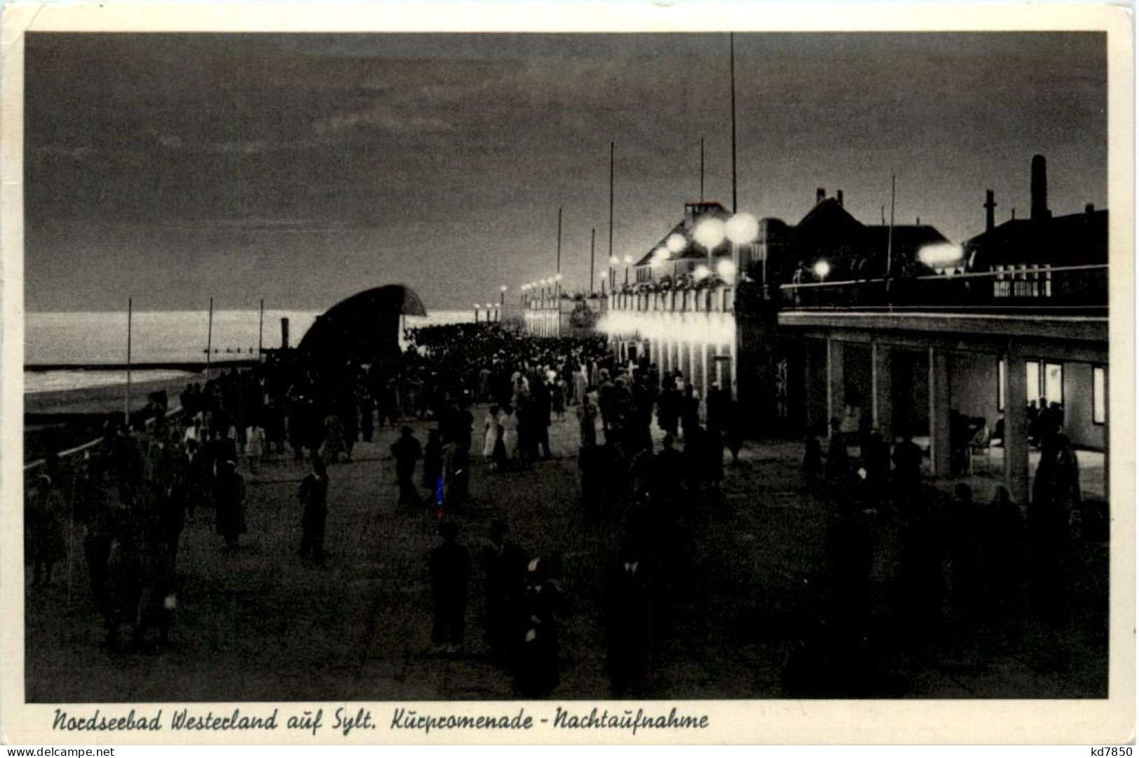 Westerland Auf Sylt, Kurpromenade, Nachtaufnahme - Sylt