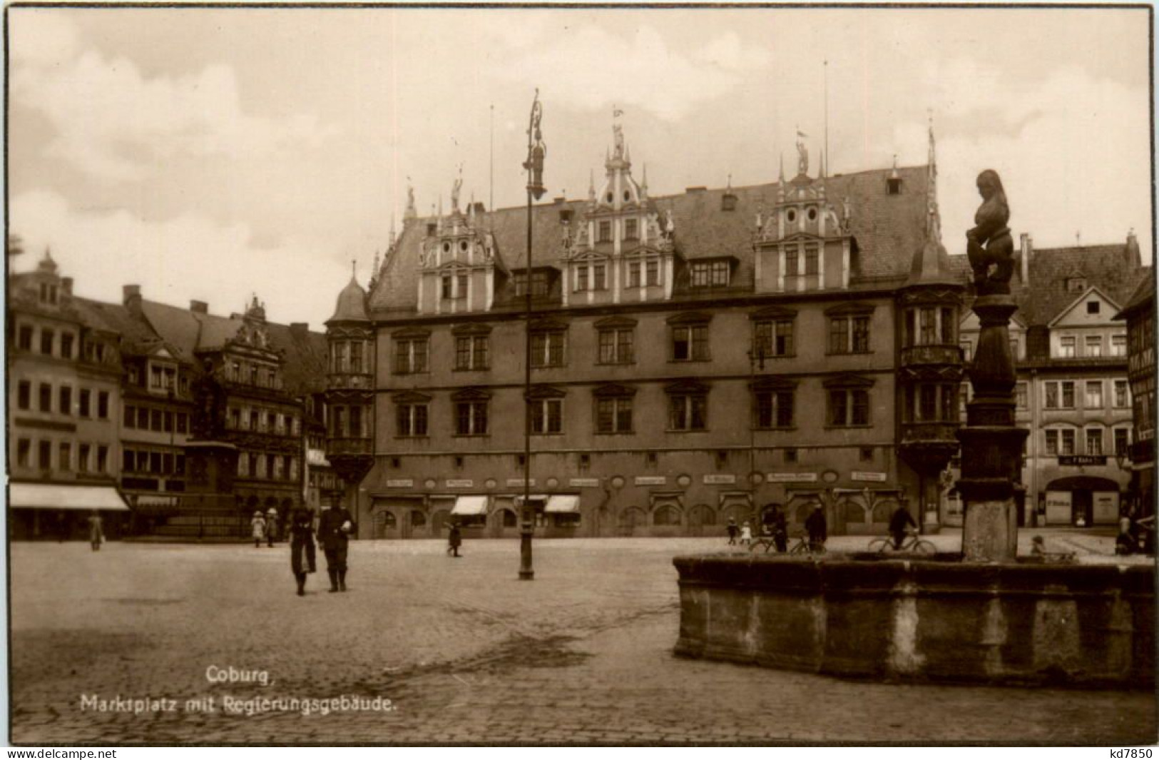 Coburg, Marktplatz Mit Gegierungsgebäude - Coburg