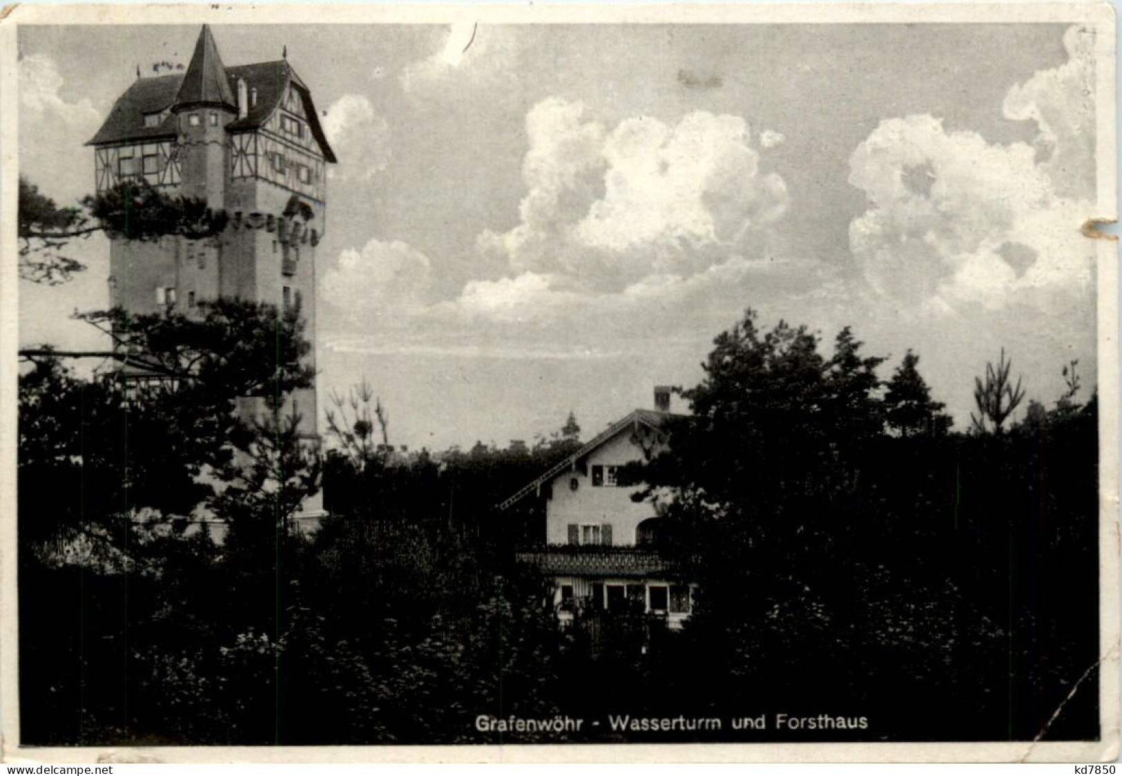 Grafenwöhr, Wasserturm Und Forsthaus - Grafenwoehr
