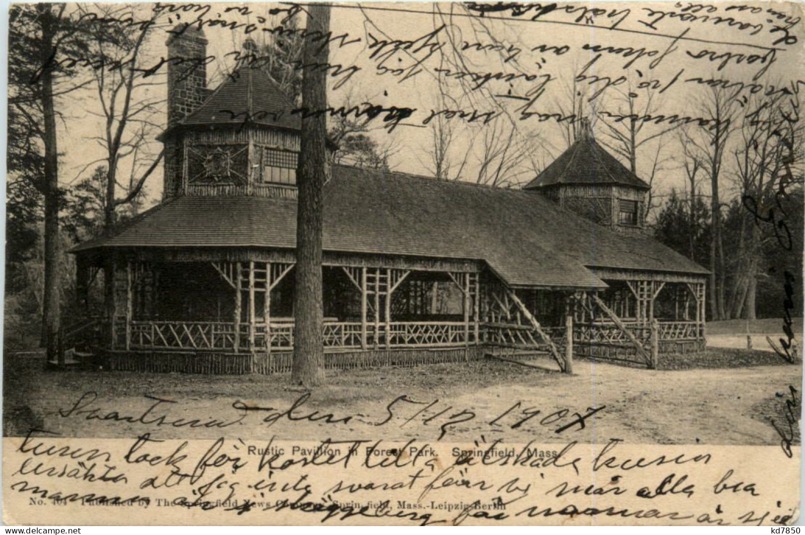 Rustic Pavillion In Forest Park Springfield - Massachusets - Autres & Non Classés