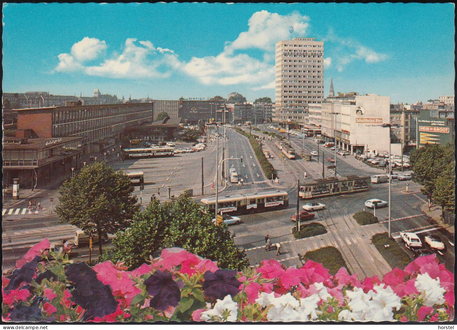 D-44787 Bochum - Hauptbahnhof - Cars - DKW - VW 1500 - Straßenbahn - Bus - Nice Stamp - Bochum