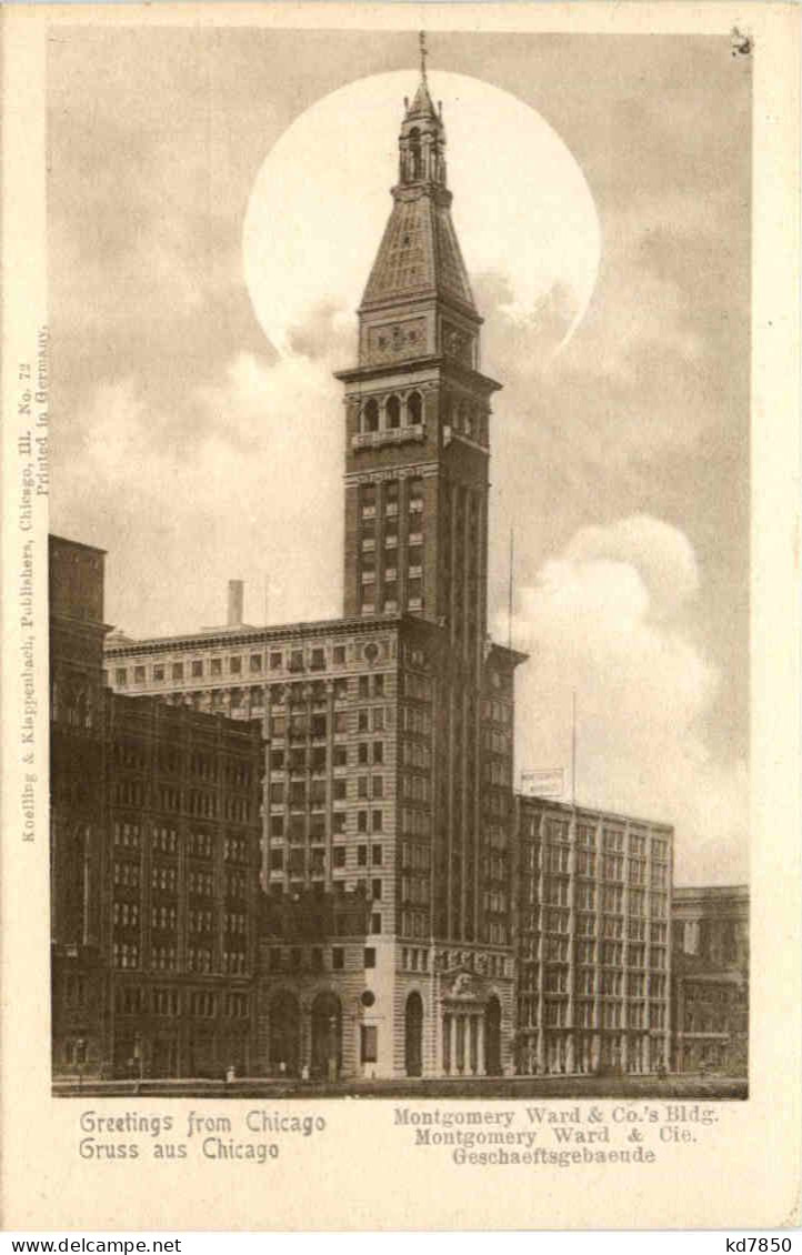 Greetings From Chicago - Montgomery Ward & Sod Building - Chicago