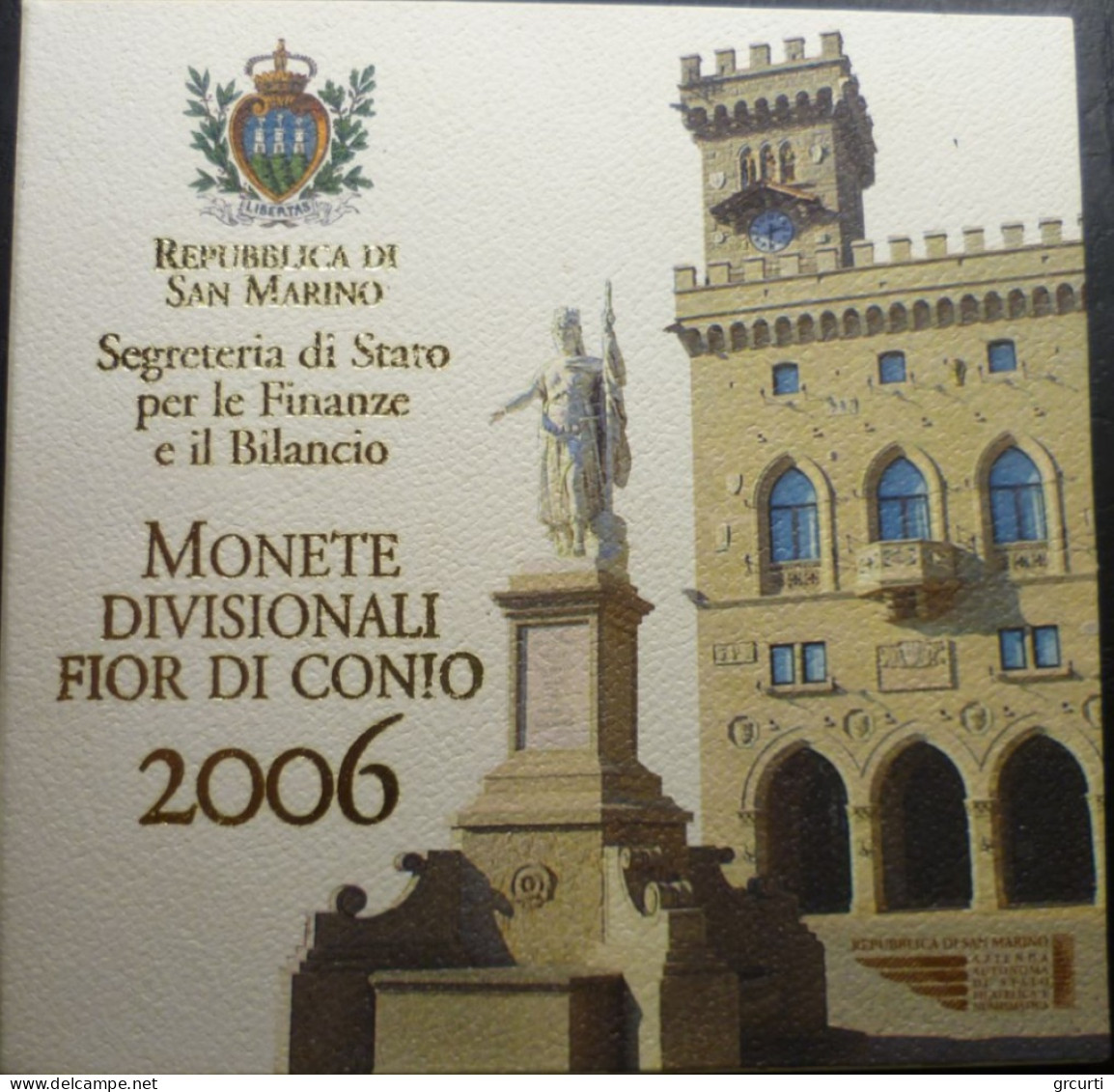 San Marino - 2006 - Serie Zecca - Con 5 € Argento "Melchiorre Delfico" - San Marino
