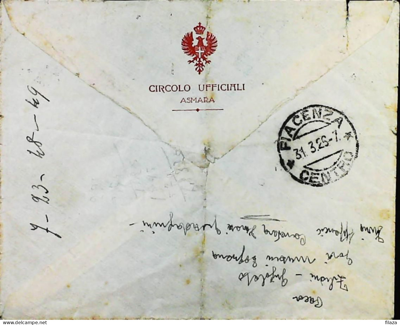 ITALIA - COLONIE ERITREA Lettera Da ASMARA 1926 - S6488 - Erythrée