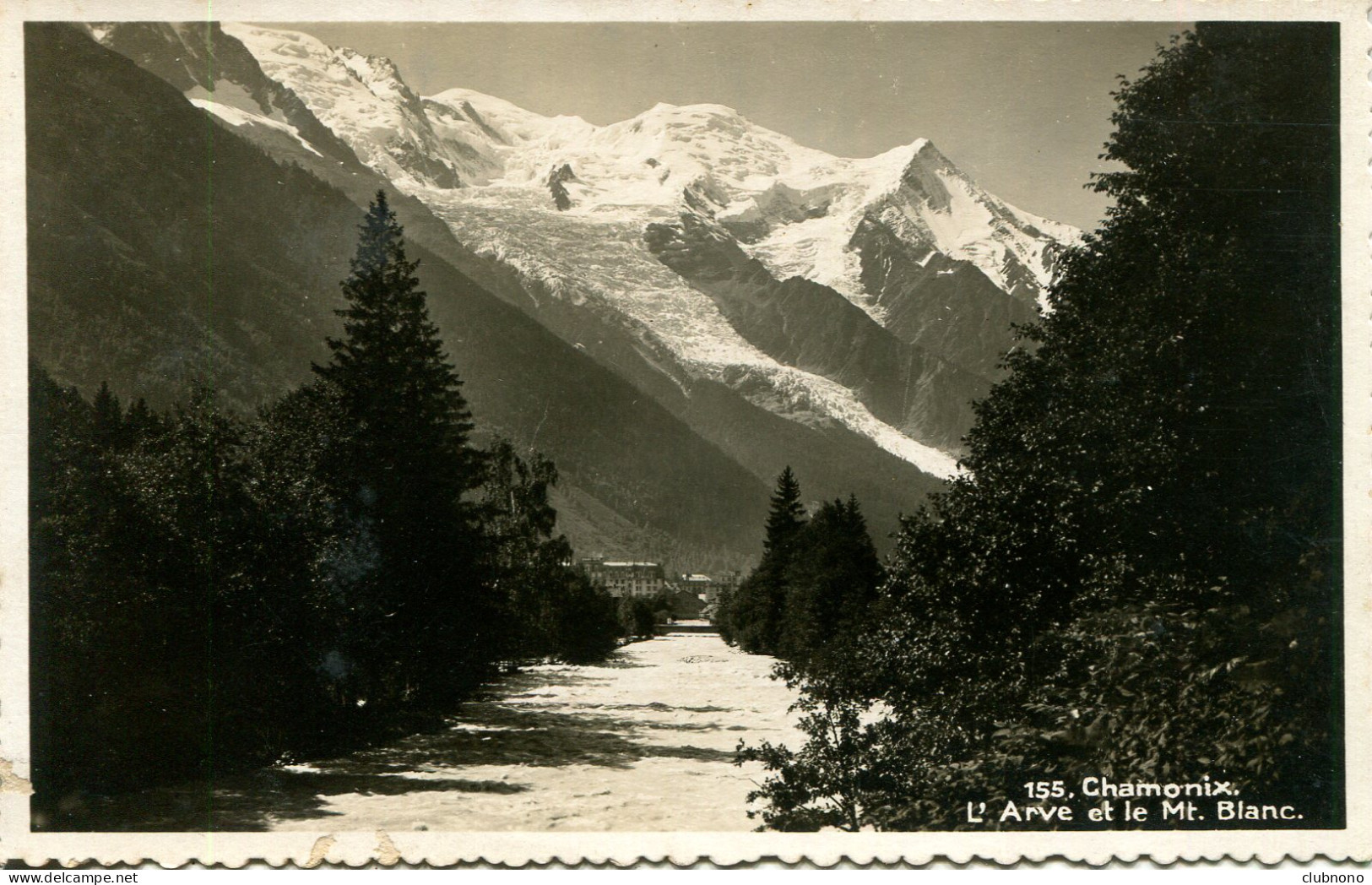 CPSM - CHAMONIX - L'ARVE ET LE MONT-BLANC - Chamonix-Mont-Blanc