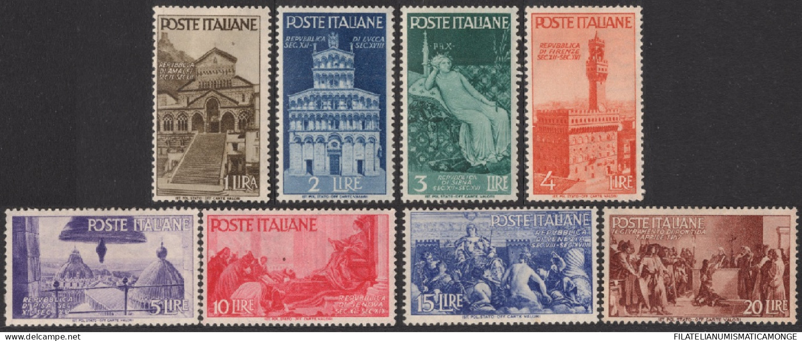 Italia / Italia 1946 Correo 504/11 */(*) Proclamacion Republica (8s)  - Non Classés