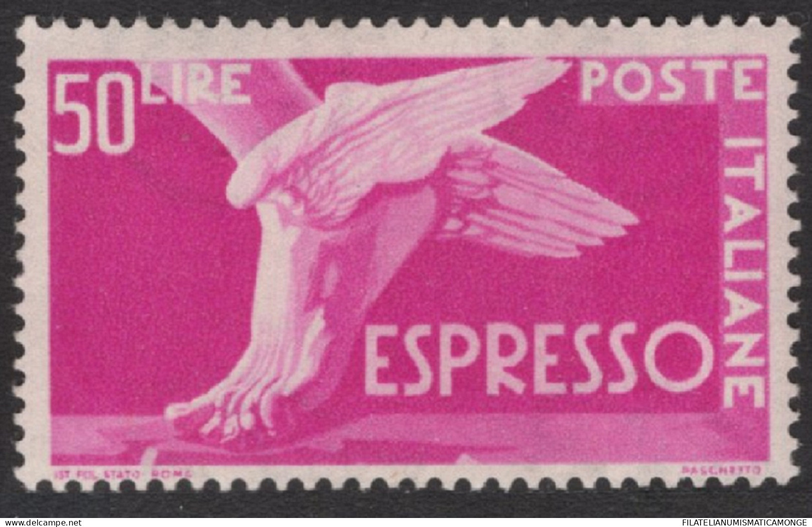 Italia / Italia 1945 Urgentes 31A **/MNH 50 Liras ''Rosa-lila''  - Unclassified