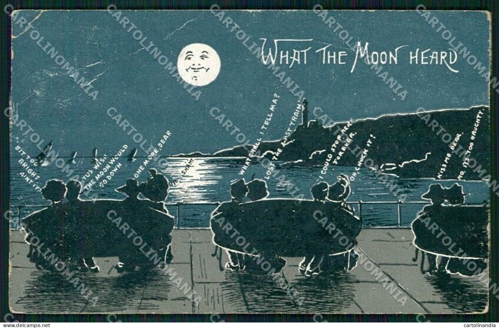 Artist Signed Paper Moon What The Moon Heard PIEGHE Cartolina XP9069 - Otros & Sin Clasificación