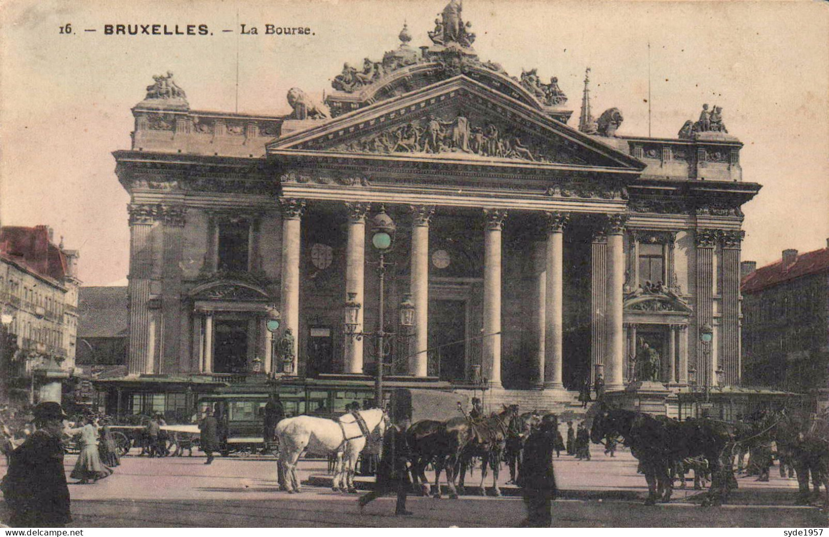 Bruxelles La Bourse - Animée - édit. L. Lagaert  N°16 - Monuments