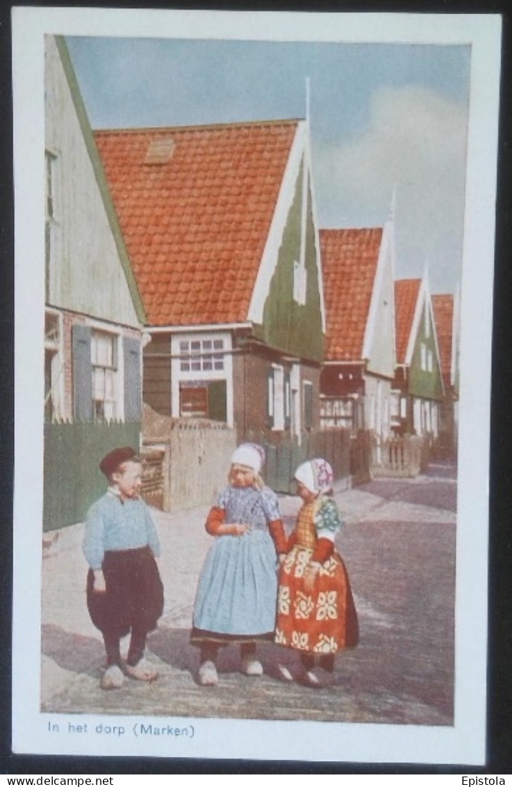 ► Cpa Couleur Nederland Pays-Bas Folklore  -   Marken Kinderen - Enfants - Fillettes - - Marken