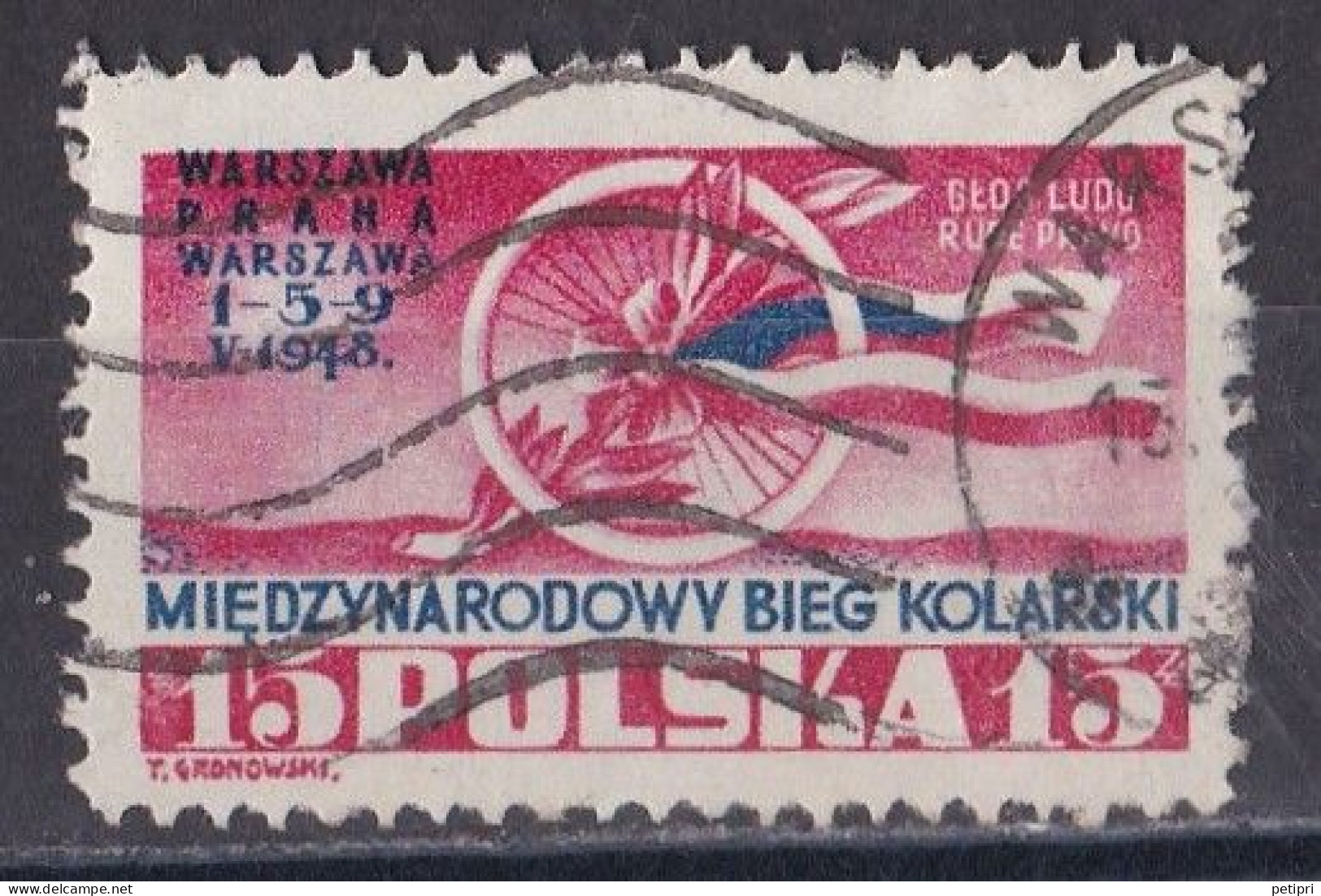 Pologne - République 1944 - 1960   Y & T N °  514  Oblitéré - Oblitérés